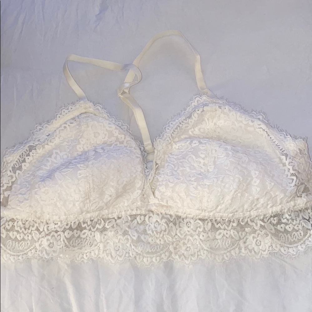 Never worn white lace Aerie bralette
